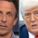Seth Meyers rasga a visita de 'Les Misérables' de Trump com uma piada de parada