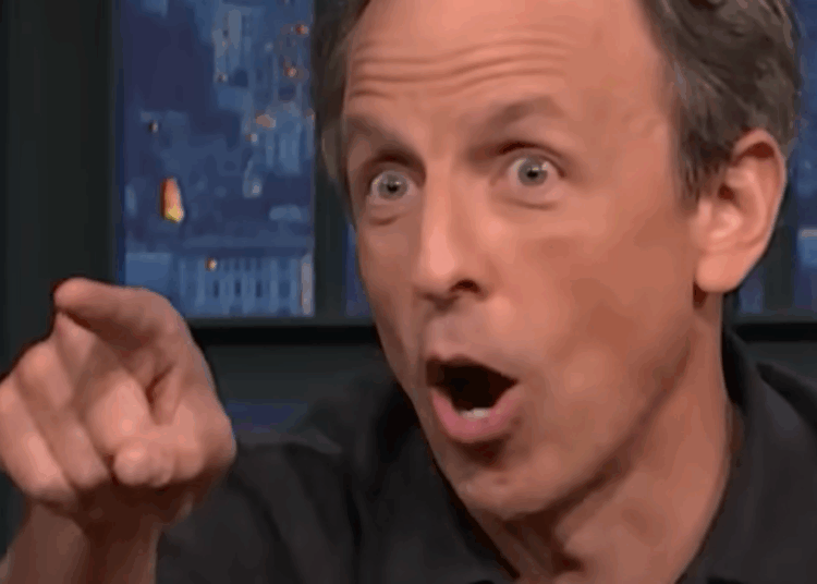 Seth Meyers se apresenta uma mordaça absolutamente imunda sobre o momento de 'papai' de Trump