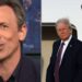 Seth Meyers zomba do relacionamento de Donald Trump com o filho Barron Trump