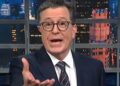 Stephen Colbert acerta o esforço mais "meio-astado" de Trump ainda