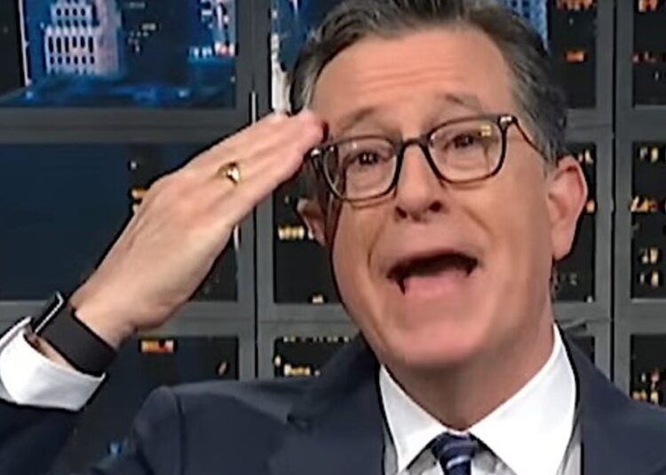 Stephen Colbert destrói a reivindicação de Trump com a queda histórica