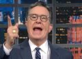 Stephen Colbert spots 1 palavra Trump está muito 'envergonhada' para dizer