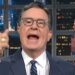 Stephen Colbert spots 1 palavra Trump está muito 'envergonhada' para dizer