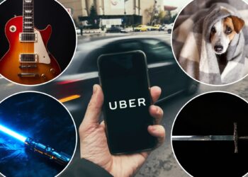Uber revela os itens mais peculiares deixados para trás