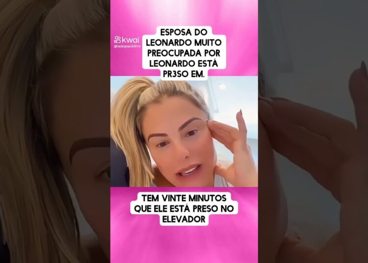 Leonardo ficou preso no elevador e Poliana está aflita #memes #polemica #celebrando #fofoca #noticia