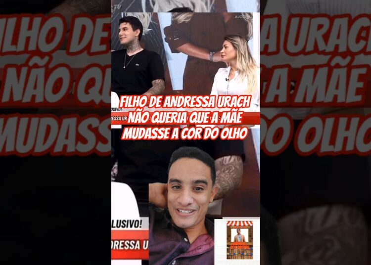 FILHO DE ANDRESSA URACH NÃO QUERIA QUE A MÃE MUDASSE A COR DO OLHO #leodias #barracadosdronestv