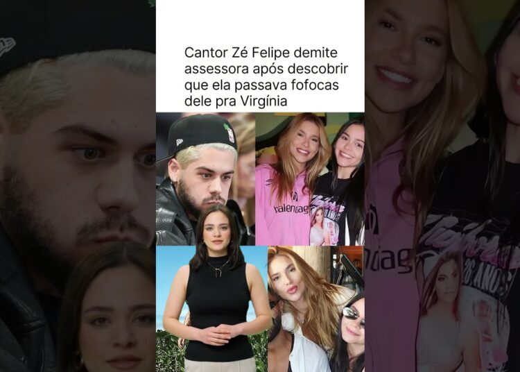 Cantor Zé Felipe demite assessora após descobrir que ela passava fofocas dele pra Virgínia #virginia