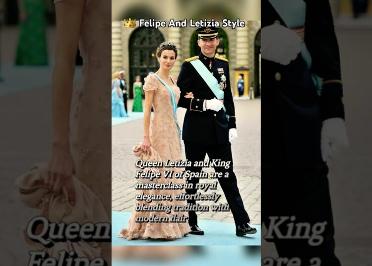 👑 felipe and queen letizia royal  style #shorts #short #viral #king #queen #fashion #style #royal