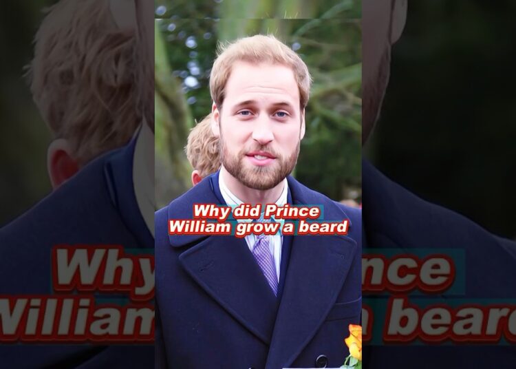 Why did Prince William grow a beard #william #kate #royal