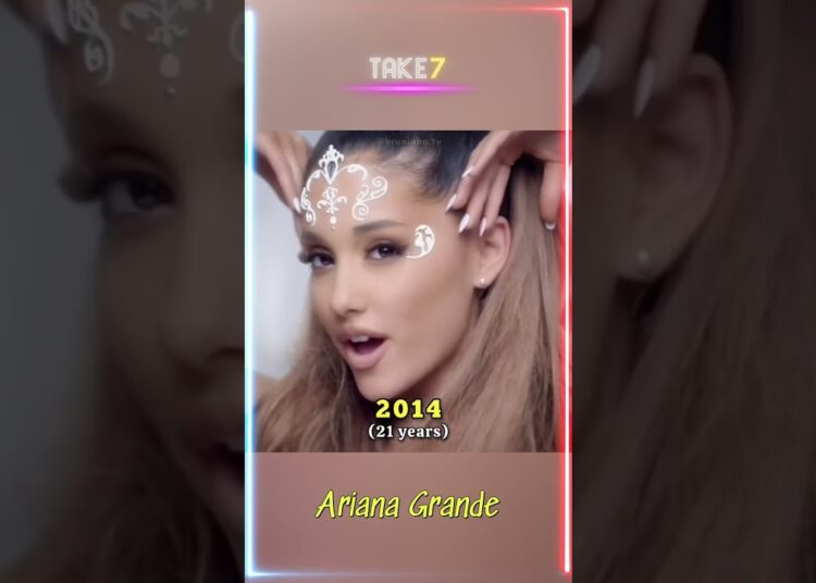 A evolução de Ariana Grande #arianagrande  #shorts #throughtheyears #trending #movie #streaming