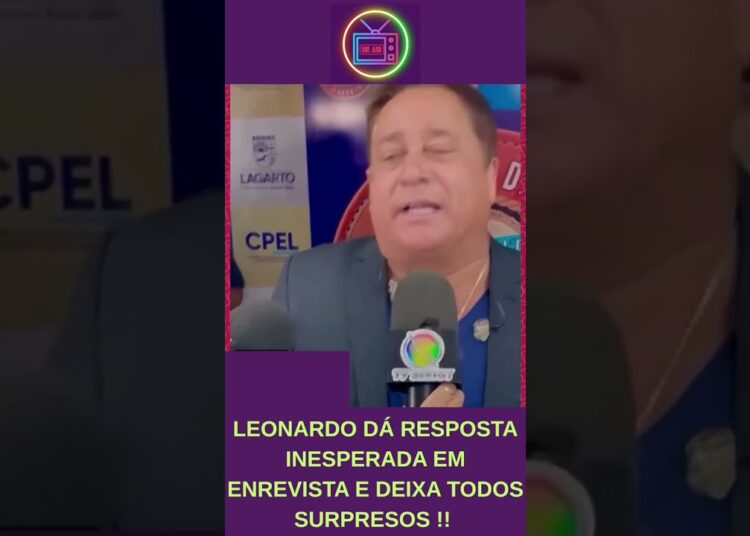 SURPREENDEU !! LEONARDO É ENTREVISTADO ANTES DE SHOW E RESPOSTA DEIXA TODOS SURPRESOS !! #short