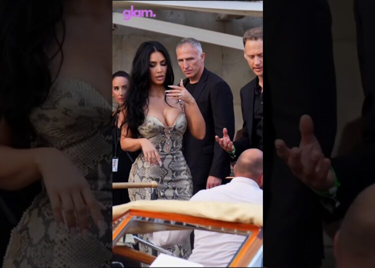 Kim Kardashian arrived at Lauren Sánchez and Jeff Bezos’ Venice wedding