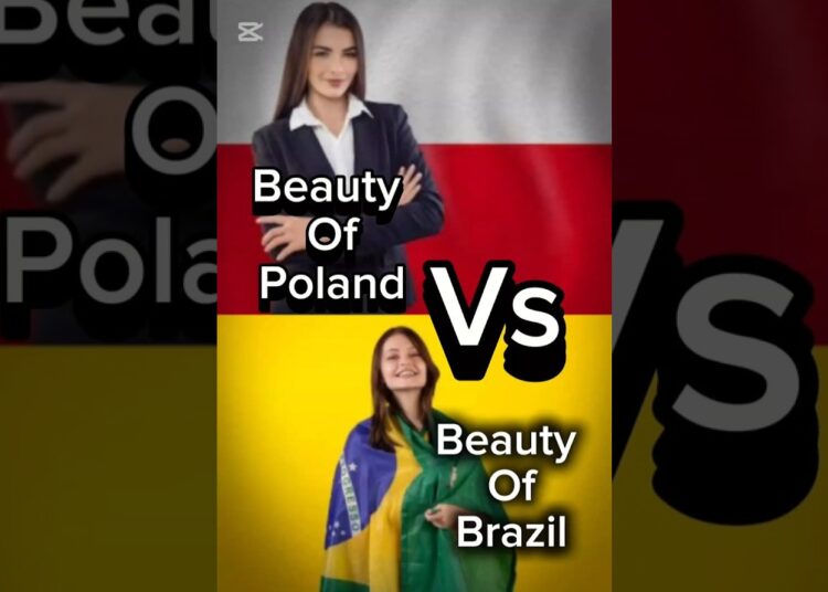 Most Beautiful Actresses of 2025 | Brazil 🇧🇷 vs Poland 🇵🇱 #poland #brazil #shortvideo #shorts #fyp