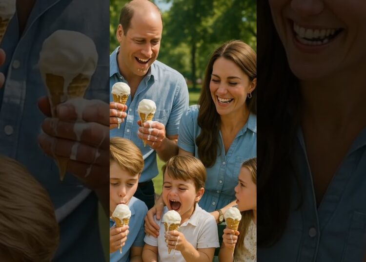 Prince William & Kate Summer Fun with Kids 🍦 #shorts