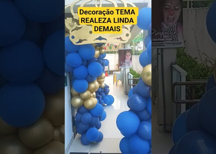 DECORAÇÃO LUXO TEMA REALEZA DO DAVI LUCCA #SHORTS