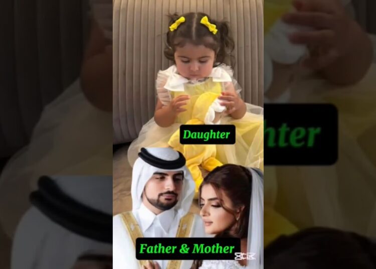 Dubai Royal Family|Dubai Princess Sheikha Mahra with husband sheikh Mana & #baby#girl#ytshorts#love