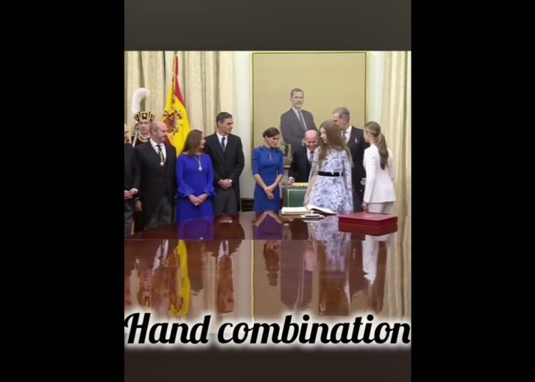 hand combination of Leonor with her sister#leonor #princess #positiveattitude #spanishroyalfamily