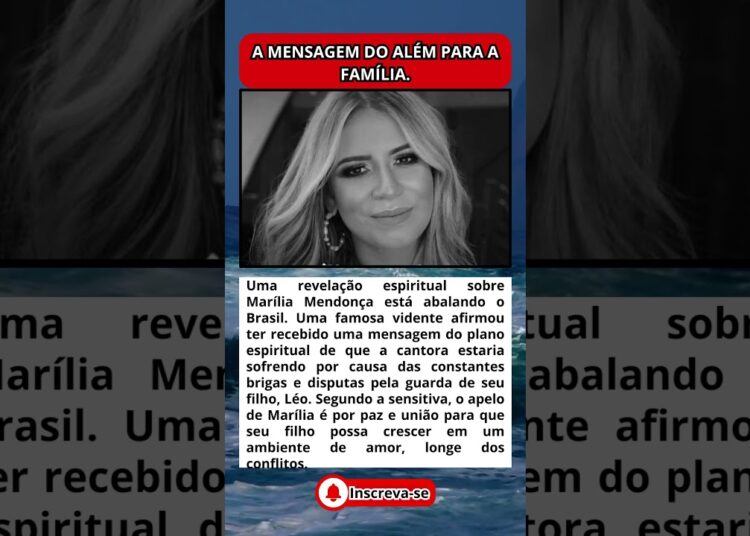 ELA ESTÁ SOFRENDO VIDENTE CHOCA COM MENSAGEM DE MARÍLIA MENDONÇA