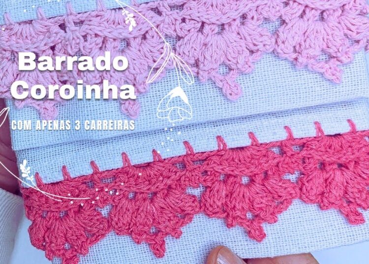 Barrado Coroinha 👑 – Um Toque de Realeza no Seu Crochê!