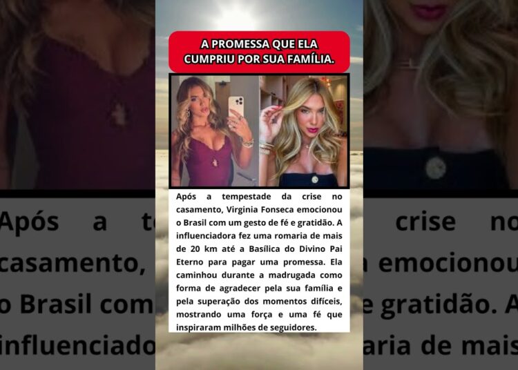 PAGANDO MINHA PROMESSA A ROMARIA EMOCIONANTE DE VIRGINIA PELA FAMÍLIA