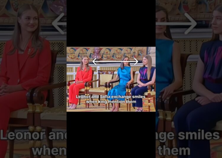 leonor and Sofia smiles when….