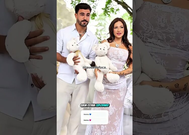 É MENINA! Nathalia e Yuri emocionam em chá revelação. #fofocas #ultimasnoticia #celebridades