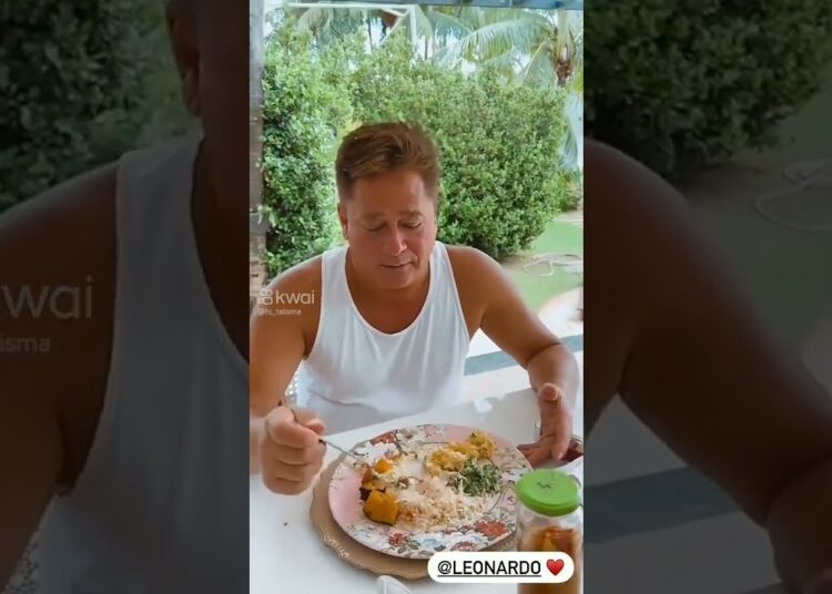Leonardo comendo simples demais rapinha do arroz #fofoca #celebrando #noticias #humor #pesca #casal