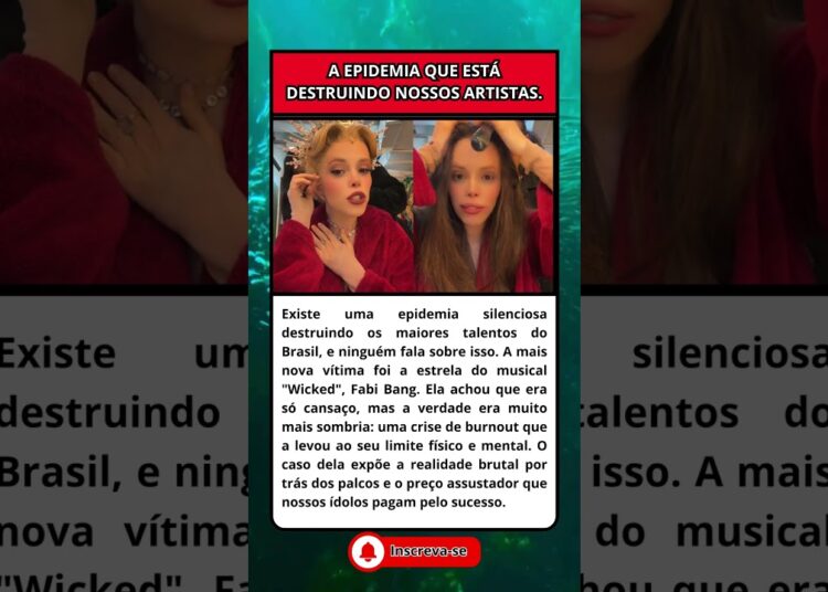 A DOENÇA MISTERIOSA QUE ESTÁ DESTRUINDO NOSSOS ÍDOLOS O CASO DE FABI BANG