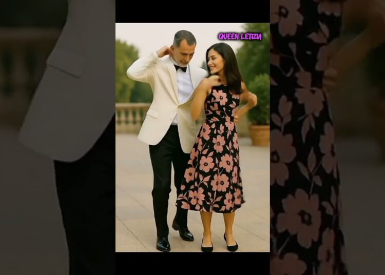 Queen Letizia and KING Felipe dance #letizia #queenletiziaofspain #royalty