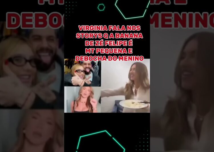 Virgínia debochando de Zé Felipe #famosos #tv
