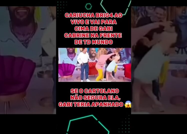 CARIUCHA BRIG4 AO VIVO #famosos #tv