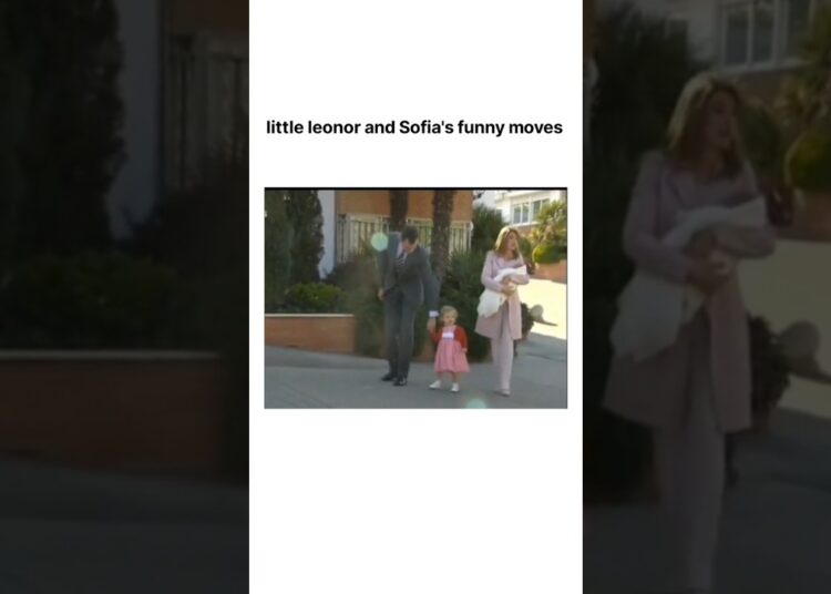 Leonor and Sofia’s funny moves #princess #king #history #shorts