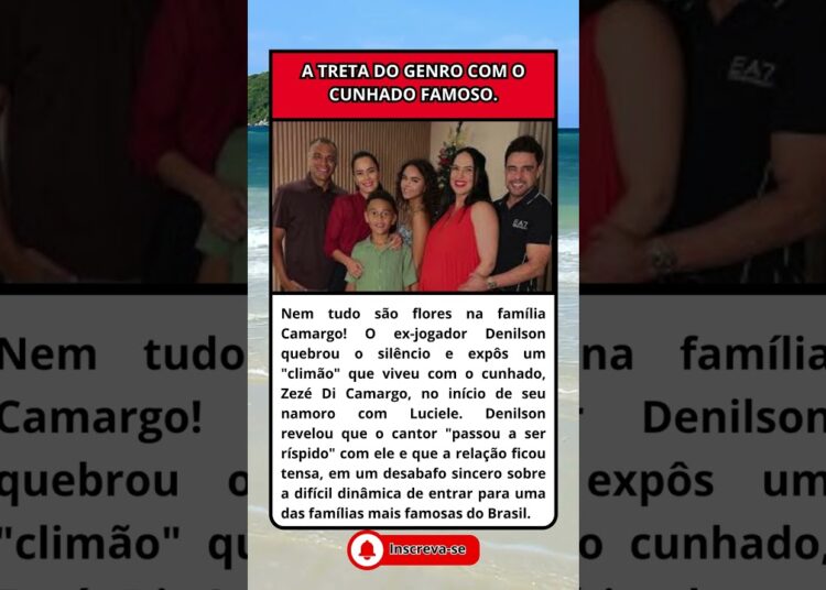 ELE FICOU RÍSPIDO DENILSON EXPÕE CLIMÃO E TENSÃO COM O CUNHADO ZEZÉ DI CAMARGO