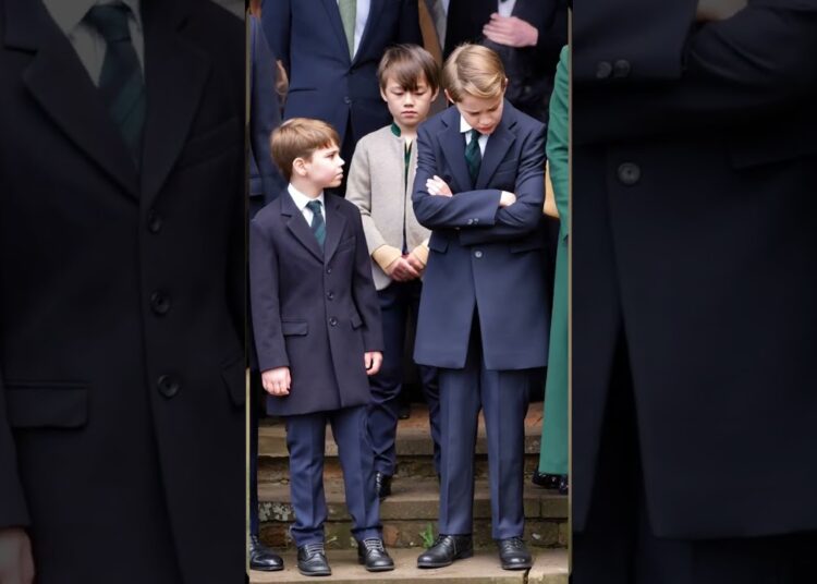 Is Prince George sulking at Louis? #royal #princewilliam #katemiddeleton