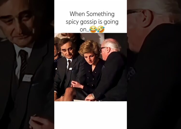Diana doing spicy gossip 🤣 #diana #princessdiana #fypシ゚viral #shorts #royalfamily #edit #ladydiana