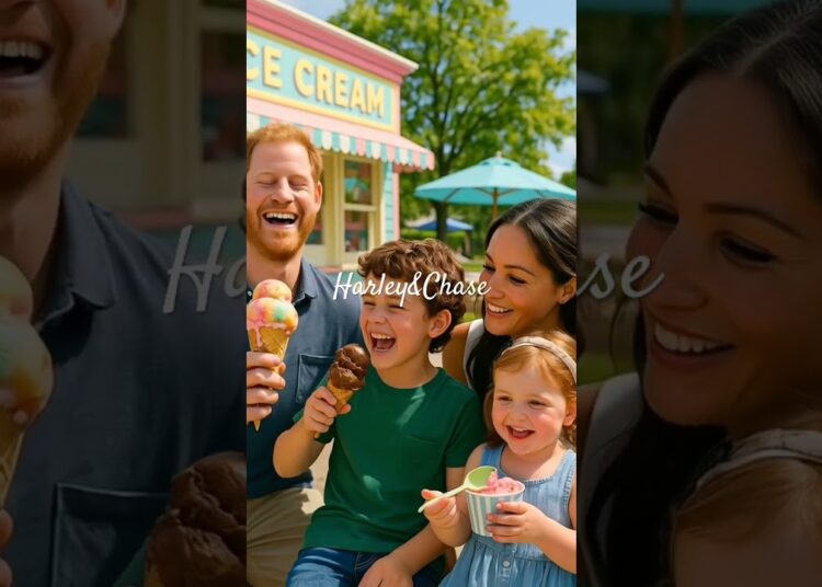 Prince Harry – Son & Daughter Eating Ice Cream #Archie #royal #lilibet #princeharry #love #family