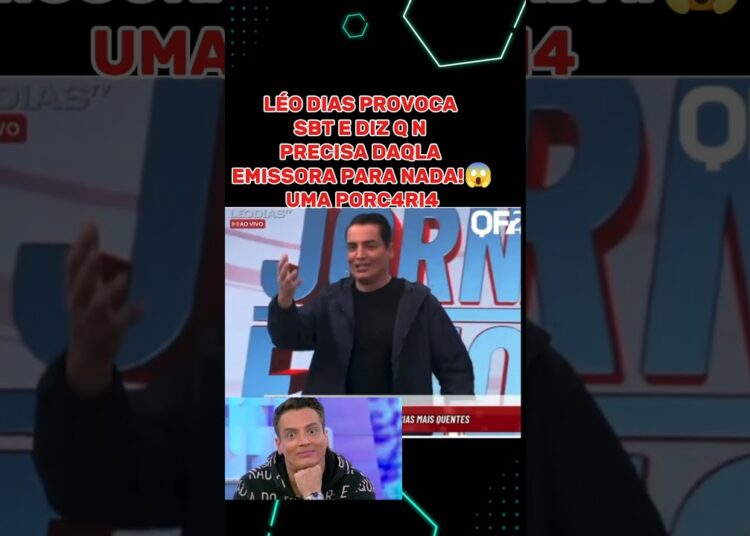 LÉO DIAS DEBOCHA DO SBT AO VIVO #famosos #tv