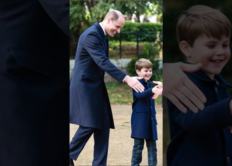 Prince Louis is very much a grown man. #royal #princewilliam #katemiddeleton