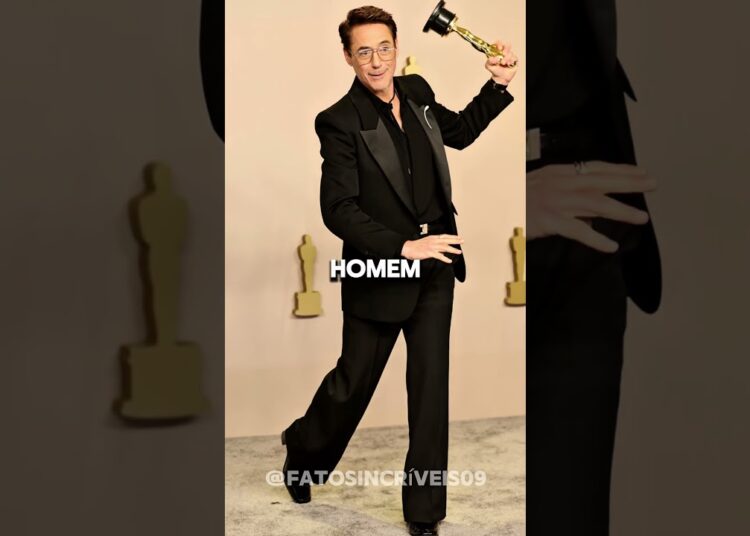 Robert Downey Jr. usa salto alto para esconder um segredo chocante!#curiosidades #noticias #brazil