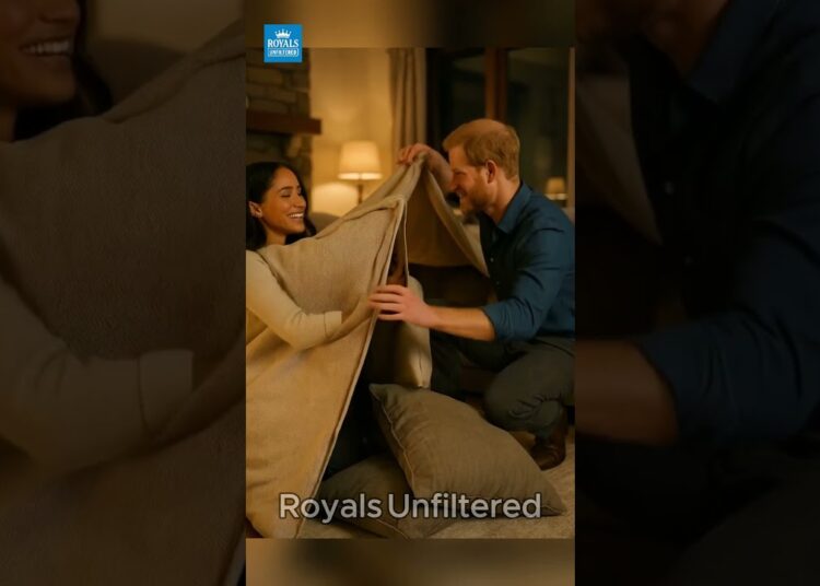 Harry and Meghan Build the Ultimate Pillow Fort #HarryAndMeghan #shorts #royal