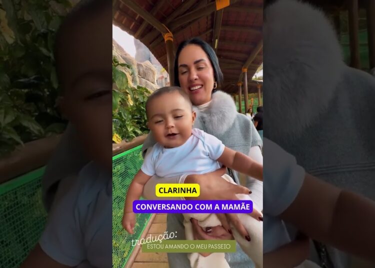 Clarinha Conversando com a Mamãe que Fofura💕 Famosos & Notícias🌟📲#shorts #clarinha  #claramae