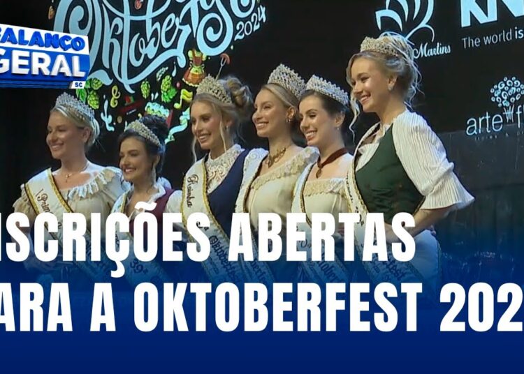 Estão abertas as inscrições para a realeza da Oktoberfest do ano que vem