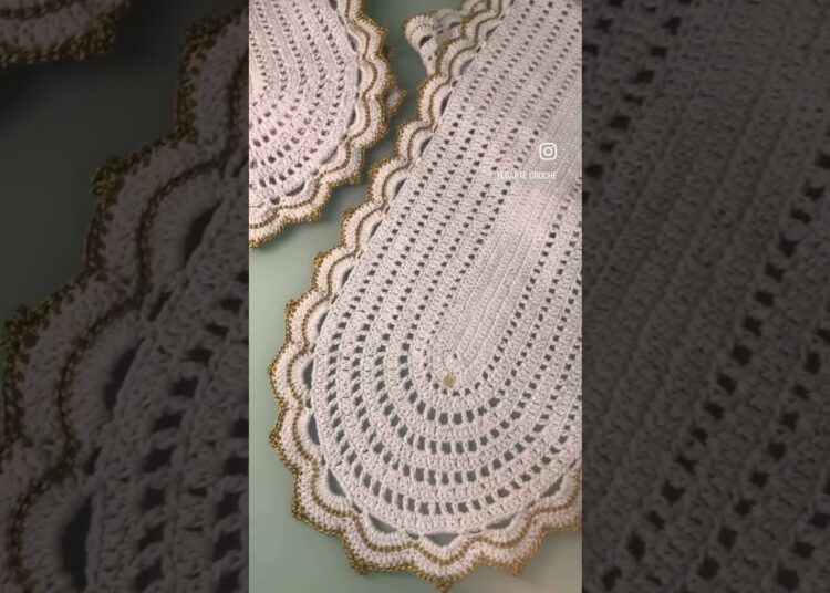 Americano Realeza e Caminho de Mesa #crochet #croche #americanos #realeza