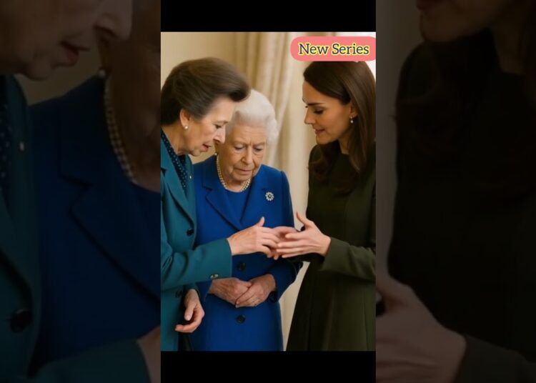 British Royal Queen and Princess together #royalty #queenelizabeth #princess #shorts