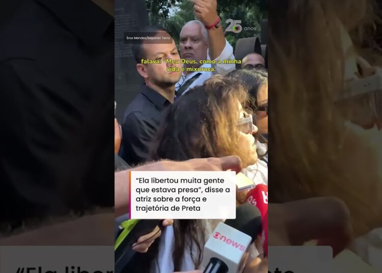 ‘Ela libertou muita gente’, diz Regina Casé após cerimônia de cremação de Preta Gil #shorts