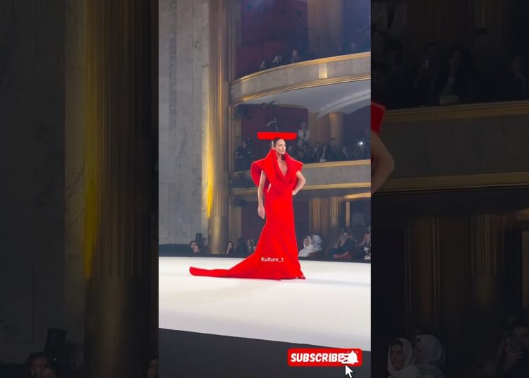 STUNNING Interdimensional Royalty Takes Over Paris Couture✨#shorts #fashion #paris #couturefashion