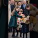 Princess Charlotte and Prince Louis give a gift to a child #royal #princewilliam #katemiddeleton