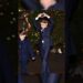 Prince George and Prince Louis leave after the ceremony #royal #princewilliam #katemiddeleton