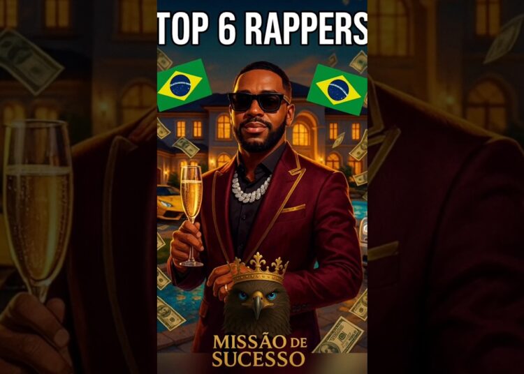 OS 6 RAPPERS MAIS FAMOSOS DO BRASIL E DO MUNDO. 🇱🇷🇧🇷🎙️🎶💥#edits #brasil #sucesso #naldobenny