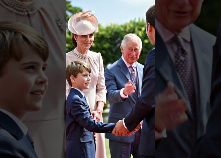 Prince Louis meets the French President? #royal #princewilliam #katemiddeleton #kingcharles #macron